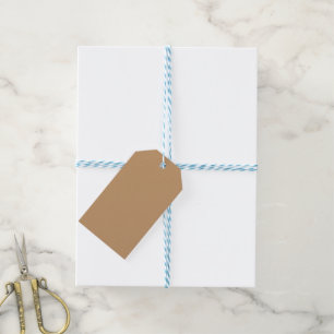 Farbblock Peach Tan Soft Wedding Design Geschenkanhänger