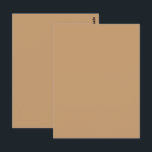 Farbblock Peach Tan | Soft Wedding Design Postkarte<br><div class="desc">Weich gedämpftes, pfirsichfarbenes Blockdesign - ideal für elegante Hochzeitsfeiern, Brautpartys und warme, moderne Anlässe. Feiern Sie Liebe mit zeitloser Einfachheit mit diesem warmen Farbblock aus dem Peach Tan, der perfekt für Hochzeiten und romantische Anlässe geeignet ist. Diese minimale Kulisse mit einem sanften, sonnendurchfluteten peachy-tan-Ton erinnert an Wärme, Ruhe und Eleganz...</div>