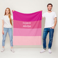Farbblock Pink Horizontaler Streifen