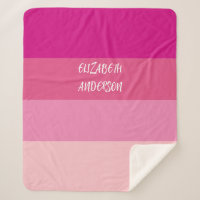 Farbblock Pink Horizontaler Streifen