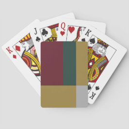 Farbblock rot-grün-silberfarben spielkarten