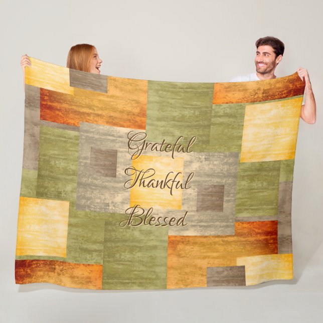 Farbblöcke Fleecedecke (Beispiel)