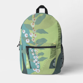 Farbblöcke für Weißberries Mixed Grüntöne Moderne  Bedruckter Rucksack