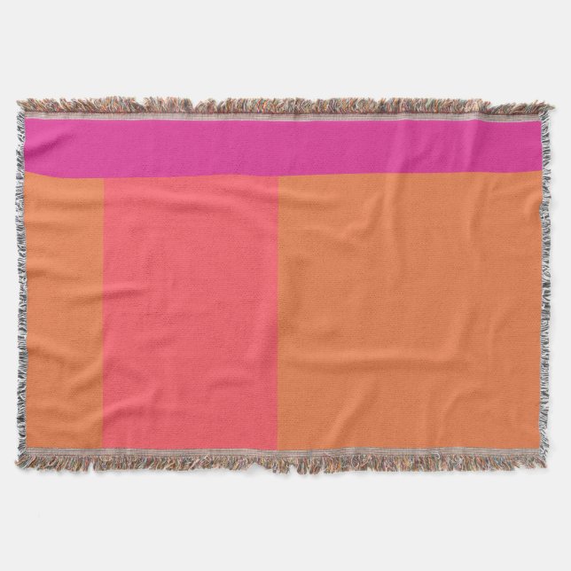 Farbblöcke in heiß rosa und orange decke (Vorderseite)