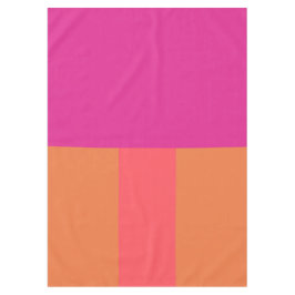 Farbblöcke in heiß rosa und orange tischdecke