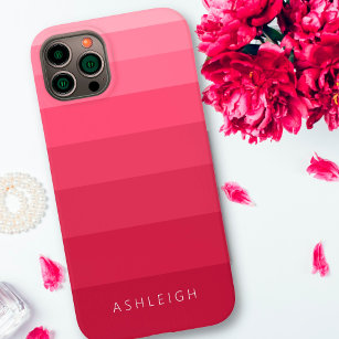 Farbblöcke Magenta Rosa Monochromatischer Name Case-Mate iPhone 14 Hülle
