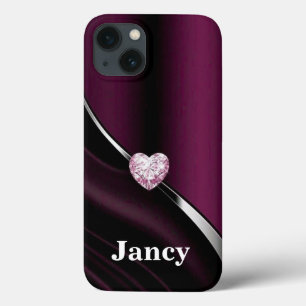 Farbblöcke Magenta Rosa Monochromatischer Name Case-Mate iPhone Hülle