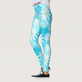 Farbblöcke mit weißem Farbverlauf Leggings