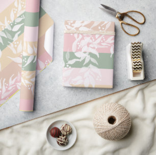Farbblockfeuermuster Geschenkpapier