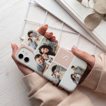 Farbblockfoto-Collage und Monogramm Case-Mate iPhone Hülle<br><div class="desc">Das Chic Foto Collage Handy Gehäuse verfügt über fünf Ihrer Lieblings-Fotos in einem gegrillten Layout mit kontrastierenden,  rot rosa Quadrate. Personalisieren Sie die erste Monogramm Ihres Single in Weiß.</div>