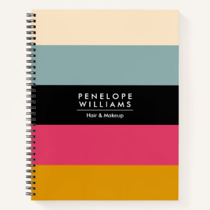 Farbblockgrdiente Farbpalette Notizbuch