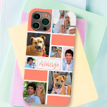 Farbblockkorb Einfache 7-Foto-Bezeichnung Farbe Case-Mate iPhone 14 Hülle<br><div class="desc">Erstellen Sie Ihr eigenes personalisiertes, benutzerdefiniertes Foto-Handy mit einem Farbblock-Design in Ihrer Farbwahl, 7 und Ihrem Namen, Monogramm oder anderen Texten in Ihrer Wahl von Schriftart Stile und Farbe (in modernen handgeschriebenen Typografie gezeigt). Die Probe wird in einer beliebten Korallenfarbe auf weiß gezeigt, können Sie in jede Farbkombination ändern, um...</div>