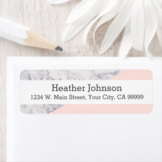 Farbblockmuster aus rosa Marmor (Insitu)