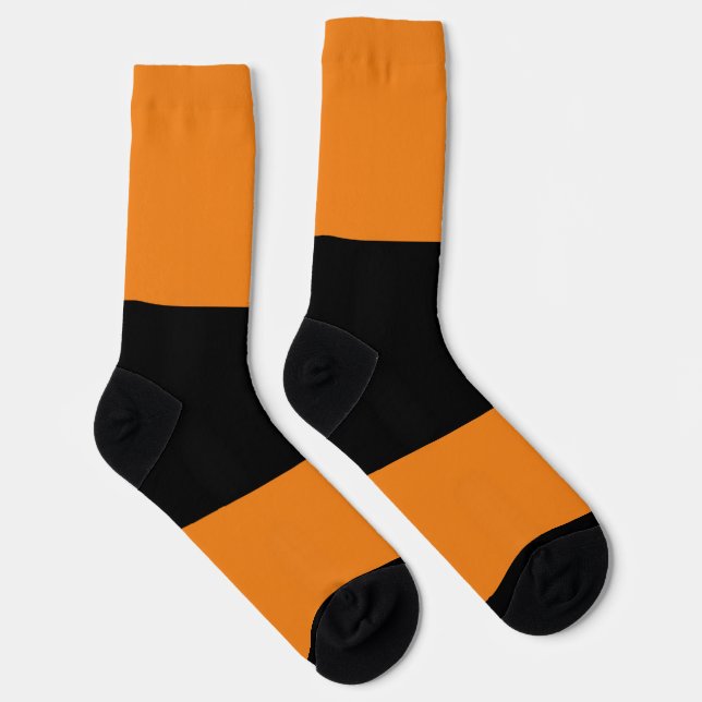 Farbblocksocken - orange socken (Rechts)
