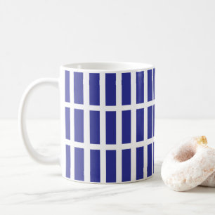 Farbblockstreifen blau kaffeetasse