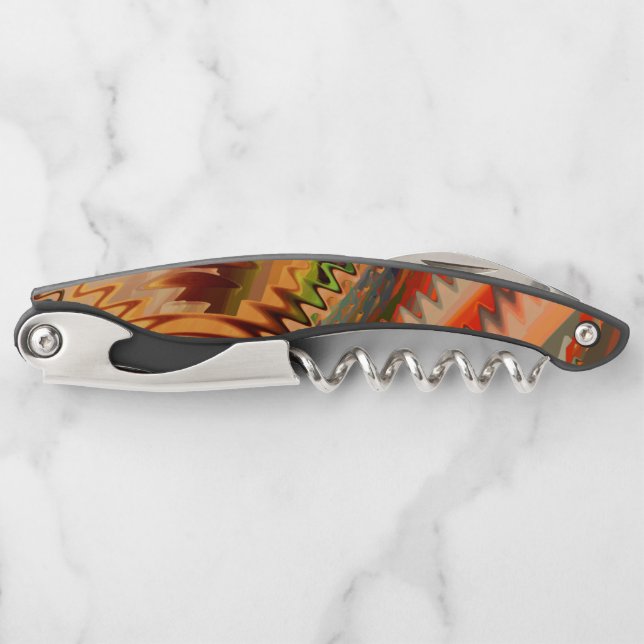 Farbbruch mit Zickzack oder Welleneffekt Kellnermesser (Vorderseite)