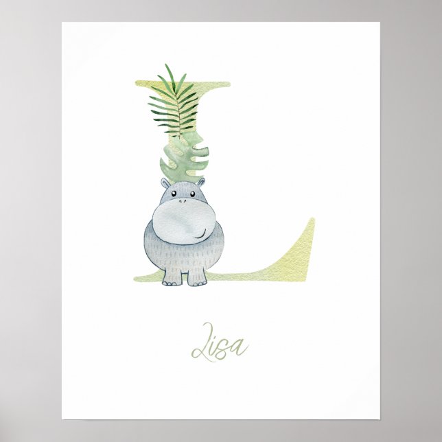 Farbbuchstabe L Poster (Vorne)