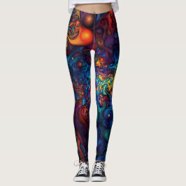Farbchaos für Yoga und Pilates Leggings