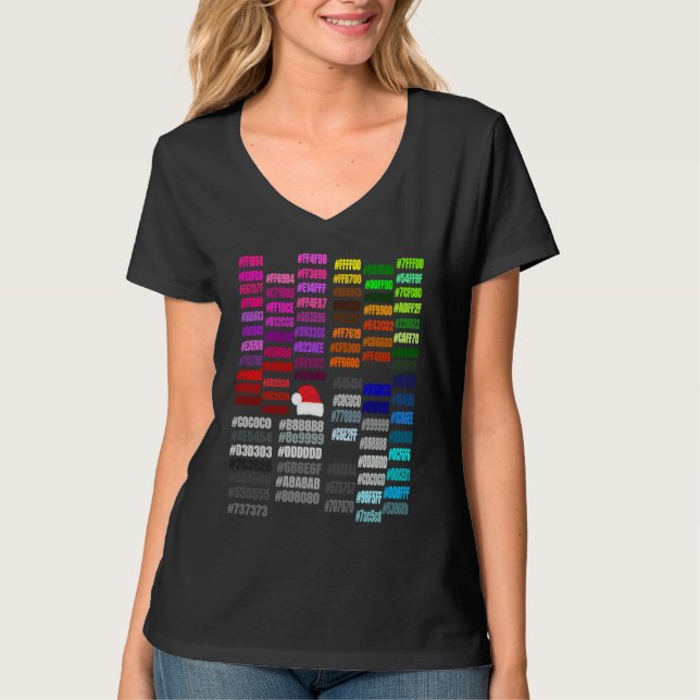 Farbcode Hex für Merch-Designer, um zu sehen, wie  T-Shirt (Vorderseite)