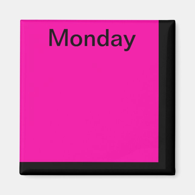 Farbcode-Tag des Magnet-Kalender-Visuell-Tools der Magnet (Vorne)