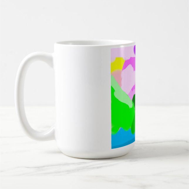 Farbcodierte Landschaft Kaffeetasse (Links)