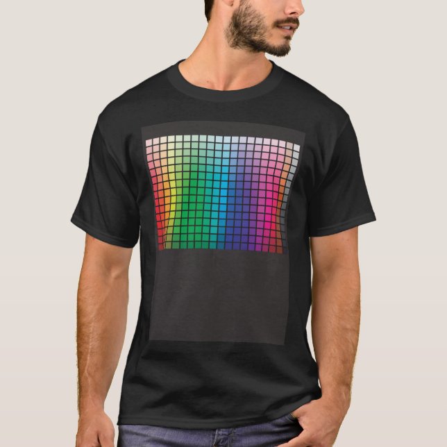 Farbdiagramm farbige Farbtöne T-Shirt (Vorderseite)