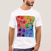 Farbdiagramm Rainbow Collage. Moderne Abstrakte Ku