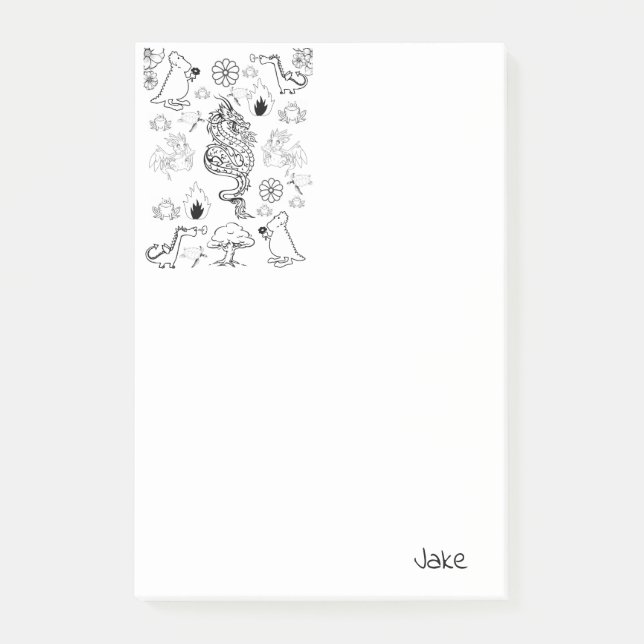 Farbdrachen nach der Notiz (Vorderseite)