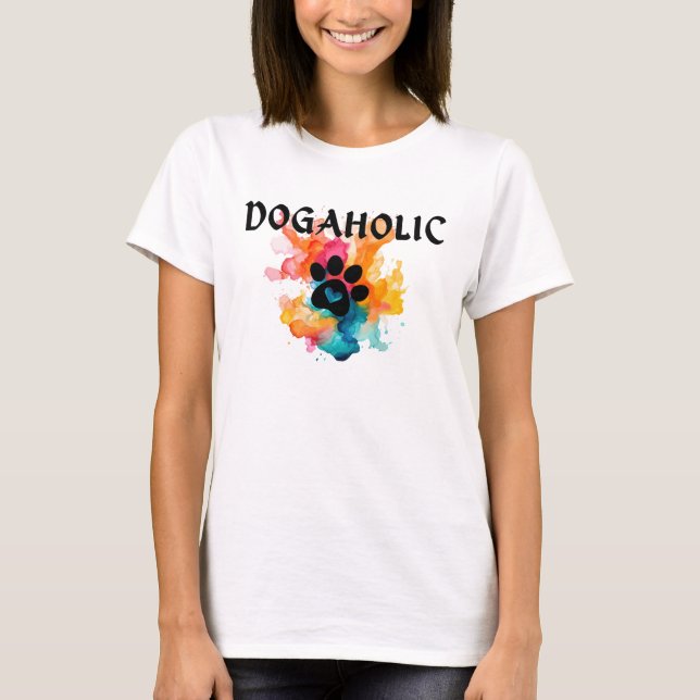 "Farbdruck drucken | Lebhaftes Pet Lover Design T-Shirt (Vorderseite)
