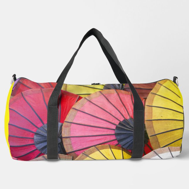 Farbdrucktasche mit Funky-Farbe Duffle Bag (Vorderseite)