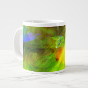 Farbe abstrakt nahtloser Hintergrund grün, gelb Jumbo-Tasse