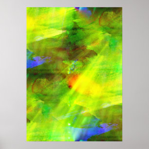 Farbe abstrakt nahtloser Hintergrund grün, gelb Poster