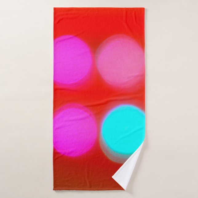Farbe Abstrakt Unscharfe rote Hintergrundfarbe Leu Badehandtuch (Badehandtuch)