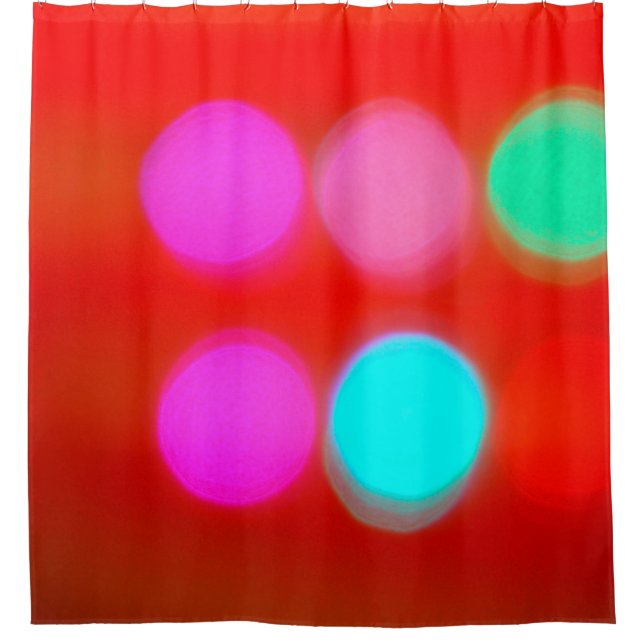 Farbe Abstrakt Unscharfe rote Hintergrundfarbe Leu Duschvorhang (Vorderseite)