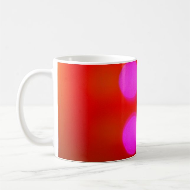 Farbe Abstrakt Unscharfe rote Hintergrundfarbe Leu Kaffeetasse (Links)
