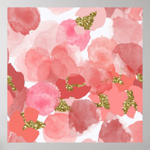 Farbe, abstrakt, vielfältiges, nahtloses Muster mi Poster