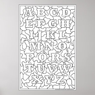 Farbe! Alphabet Poster