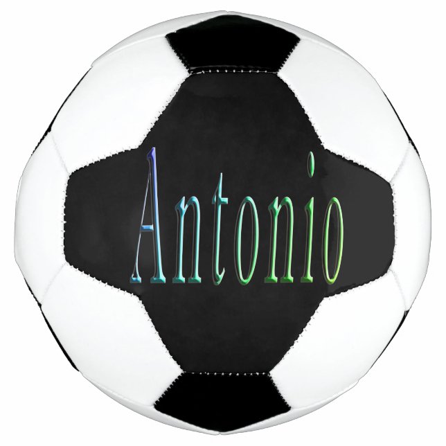 Farbe: Antonio Name, Soccerball Fußball (Vorderseite)