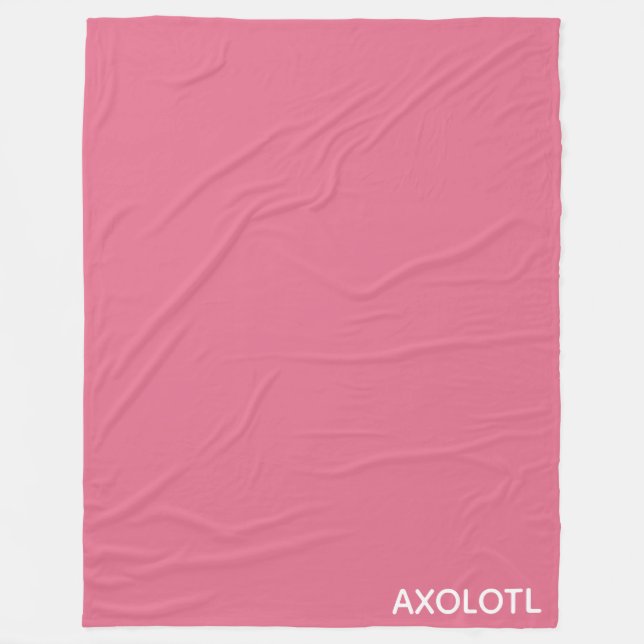 Farbe Axolotl pink Fleecedecke (Vorderseite)