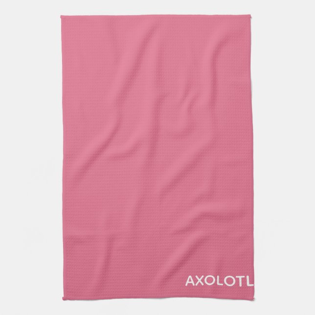 Farbe Axolotl pink Geschirrtuch (Vertikal)
