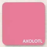 Farbe Axolotl pink Getränkeuntersetzer<br><div class="desc">Farbe Axolotl pink</div>