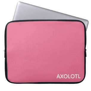 Farbe Axolotl pink Laptopschutzhülle