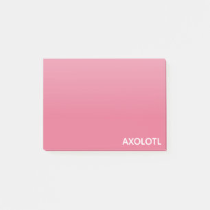 Farbe Axolotl pink Post-it Klebezettel