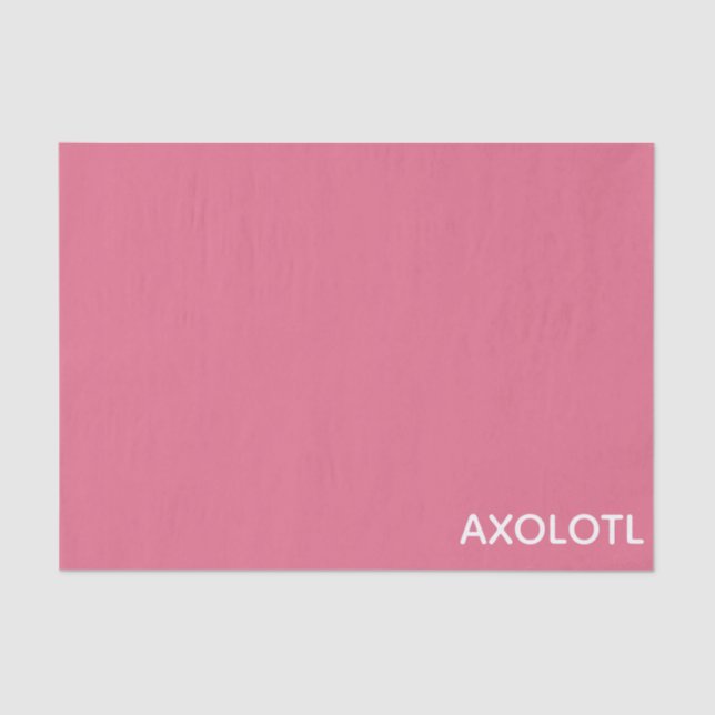 Farbe Axolotl pink Seidenpapier (Vorderseite)