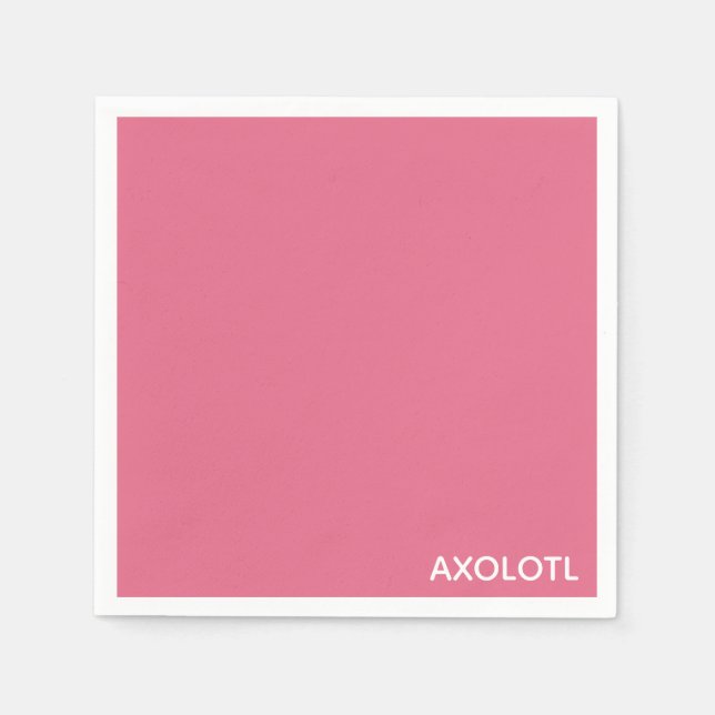 Farbe Axolotl pink Serviette (Vorderseite)