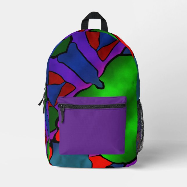 Farbe bereits vorhanden bedruckter rucksack (Vorderseite)