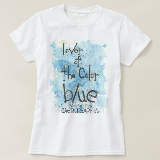 Farbe Blau T-Shirt (Design vorne)