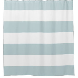 Farbe Blau und Weiß Streifen Duschvorhang