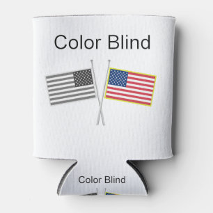 Farbe Blind zwei Flags Dosenkühler