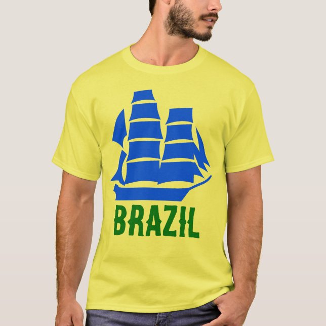 Farbe Brasiliens - Schiff T-Shirt (Vorderseite)